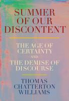 Summer of Our Discontent